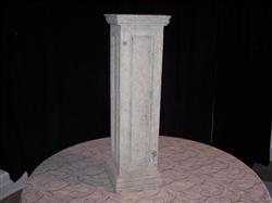 Pedestal 40'' Gray Stone