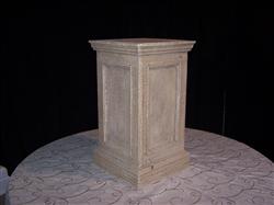Pedestal 28'' Tan Stone