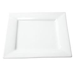 White Square Dinner Plate 